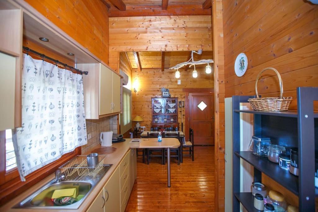 Ferienwohnung Wooden House In Ioannina Exterior foto